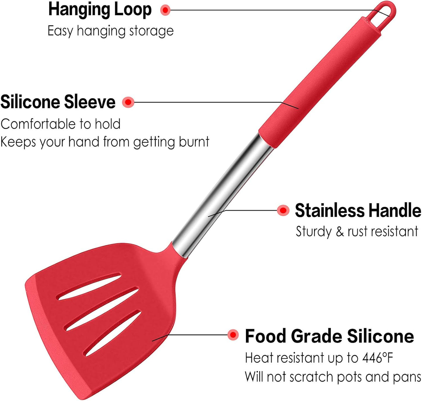 LIANYU 15 Pcs Kitchen Cooking Utensils Set with Holder, Silicone Kitchen Tools with Stainless Steel Handle, Heat Resistant Gadgets, Brush Spatula Spoon Whisk for Cookware, Dishwasher Safe, Khaki