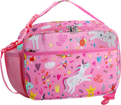 RLGPBON Kids Lunch Bag,Insulated Lunch Box for Girls,Lunch Bag Toddler Teen,School Daycare Cute Travel bags
