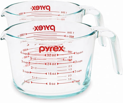 Pyrex 4 Cup Glass Measuring Cup For Baking and Cooking