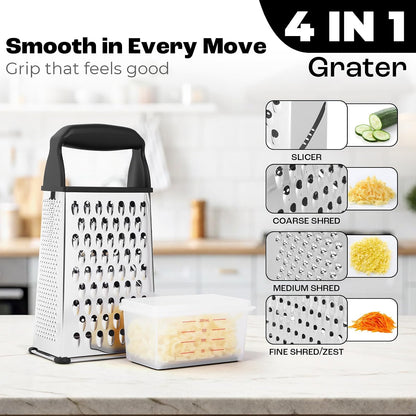 Rotary Cheese Grater Hand Crank - Cheese Shredder Hand Crank with Handle