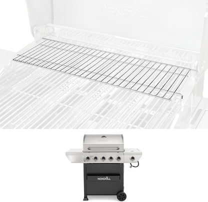 Utheer 2-Pack Griddle Warming Rack for Blackstone 28" Griddles, Stainless Steel Flat Top Grill Accessories | Reversible Rack Adds Prep Space, Foldable Clip-On Design Expands Cooking & Holding Area