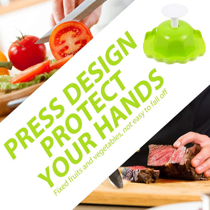 Hand Held Grater 2pcs Food Safety Holder for Mandolin Slicer Grater for Kitchen Food Slicer Cutter for Mandoline Cutting Green Multipurpose