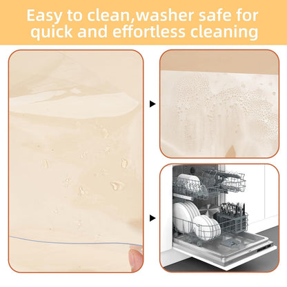 NICENEEDED Non-Slip Cutting Board Mat, Non Absorbent Safety Mat Under Kitchen Cutting Boards, Clear flexible Cutting Board Mat for Home Cooks and Chefs, Dishwasher Safe
