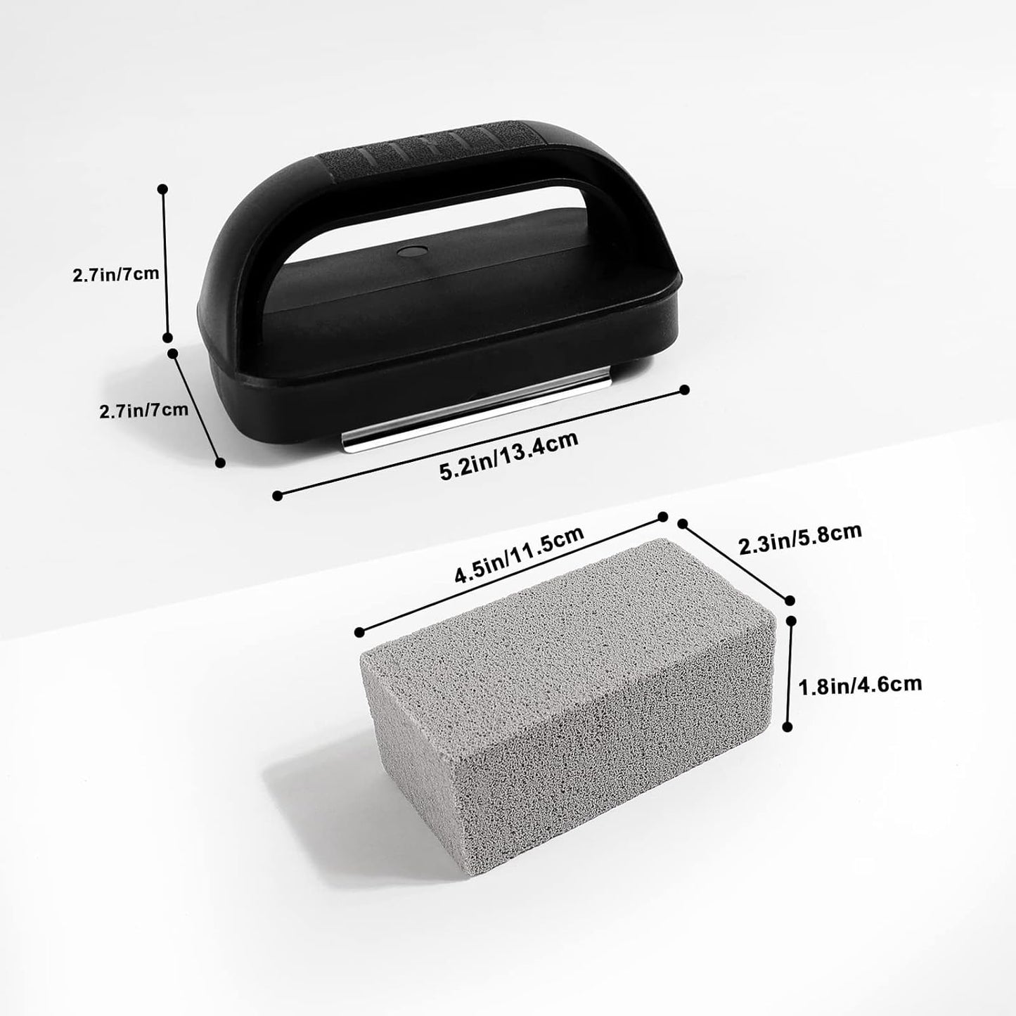 Elaziy Grill Griddle Cleaning Brick Block Ecological Grill Cleaning Brick De-Scaling Cleaning Stone for Removing Stains BBQ(4 Pack)