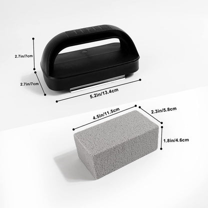 Elaziy Grill Griddle Cleaning Brick Block Ecological Grill Cleaning Brick De-Scaling Cleaning Stone for Removing Stains BBQ(4 Pack)