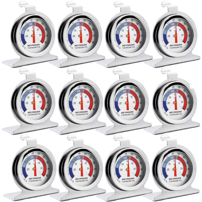 Refrigerator Freezer Thermometer, Large Dial Freezer Thermometer, Cooler/Fridge/Refrigerator Thermometer