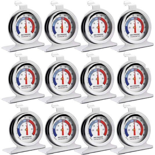 Refrigerator Freezer Thermometer, Large Dial Freezer Thermometer, Cooler/Fridge/Refrigerator Thermometer