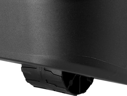 22 Gallon Large Wheeled Footlocker, Heavy Duty Plastic Storage Trunk Container, Lockable with Wheels and Handle, Black