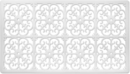 GASARÉ, Extra Large, Thick, Silicone Trivet for Hot Dishes, Pots, and Pans, Heat Resistant Mat for Countertop, Hot Pad for Kitchen, Easy to Clean, 16 x 12 x 3/8 Inches, White
