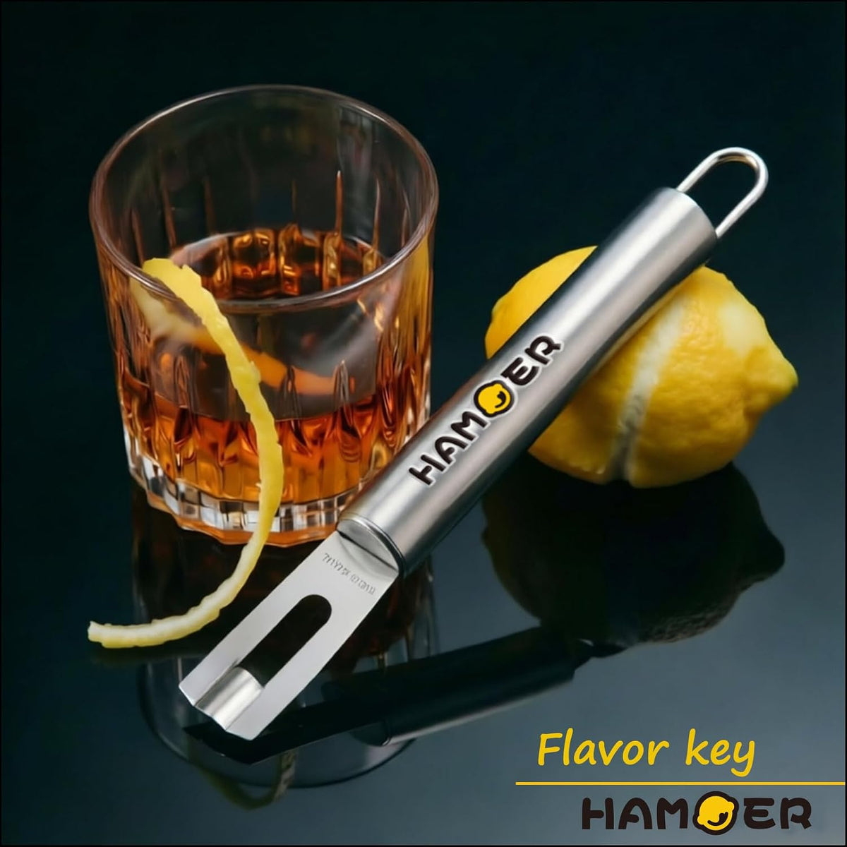 Chef-level Citrus Channel Knife U-Shaped Stainless Steel Blade