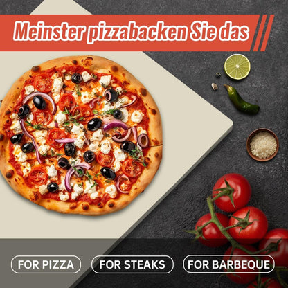 Extra Large 24 x 17 3/4 Inch Rectangular Pizza Stone for Oven and Grill