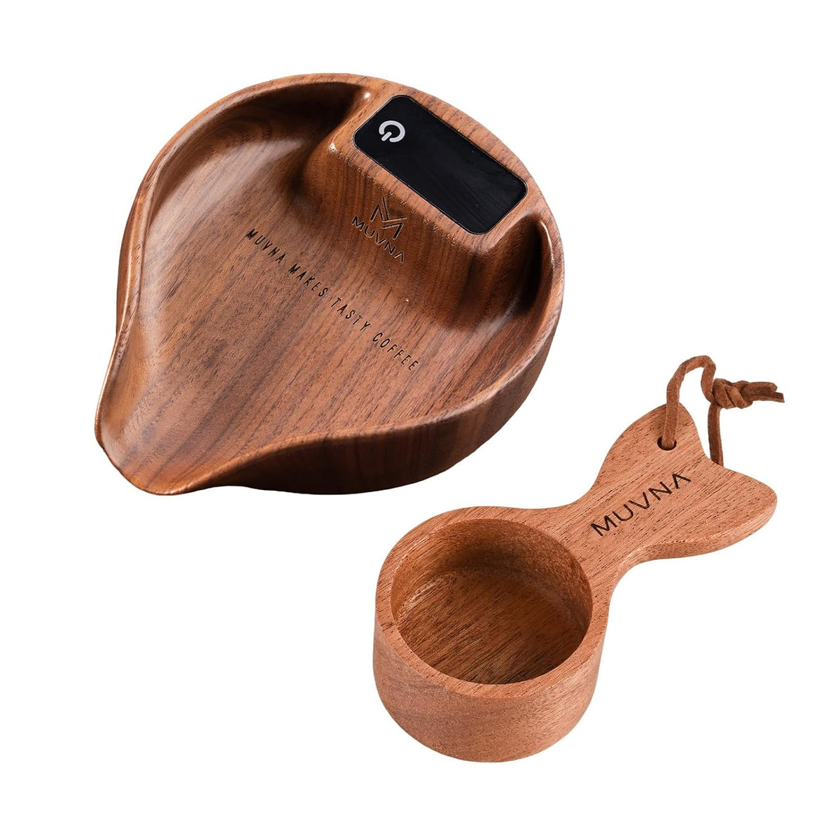 Walnut Coffee Bean Scale Set with Spritzer, Coffee Lover Gifts