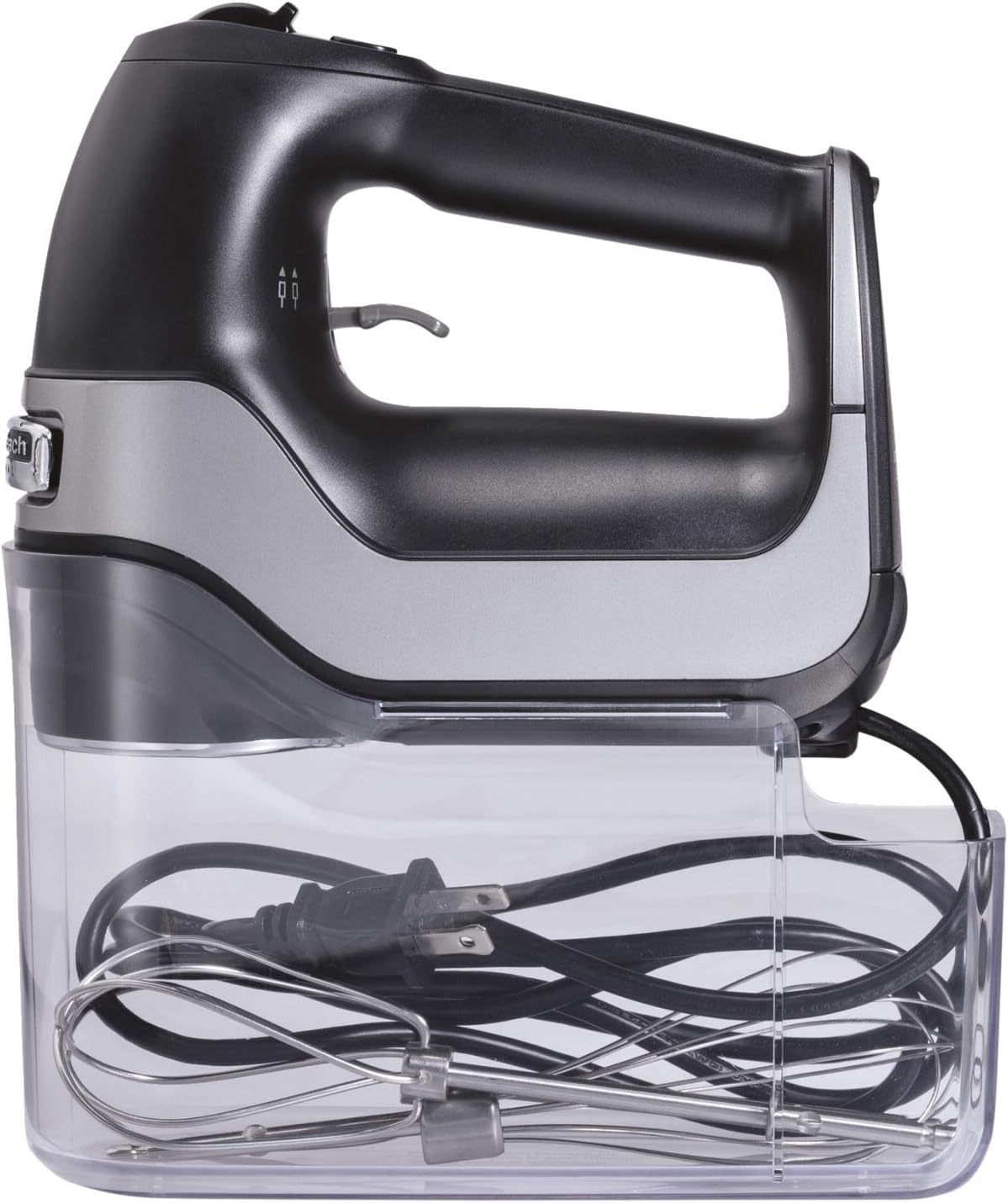 Hamilton Beach Professional 5-Speed Electric Hand Mixer with Snap-On Storage Case, QuickBurst, Stainless Steel Twisted Wire Beaters and Whisk, Mint (62658)