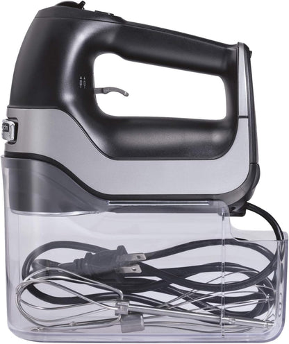 Hamilton Beach Professional 5-Speed Electric Hand Mixer with Snap-On Storage Case, QuickBurst, Stainless Steel Twisted Wire Beaters and Whisk, Mint (62658)