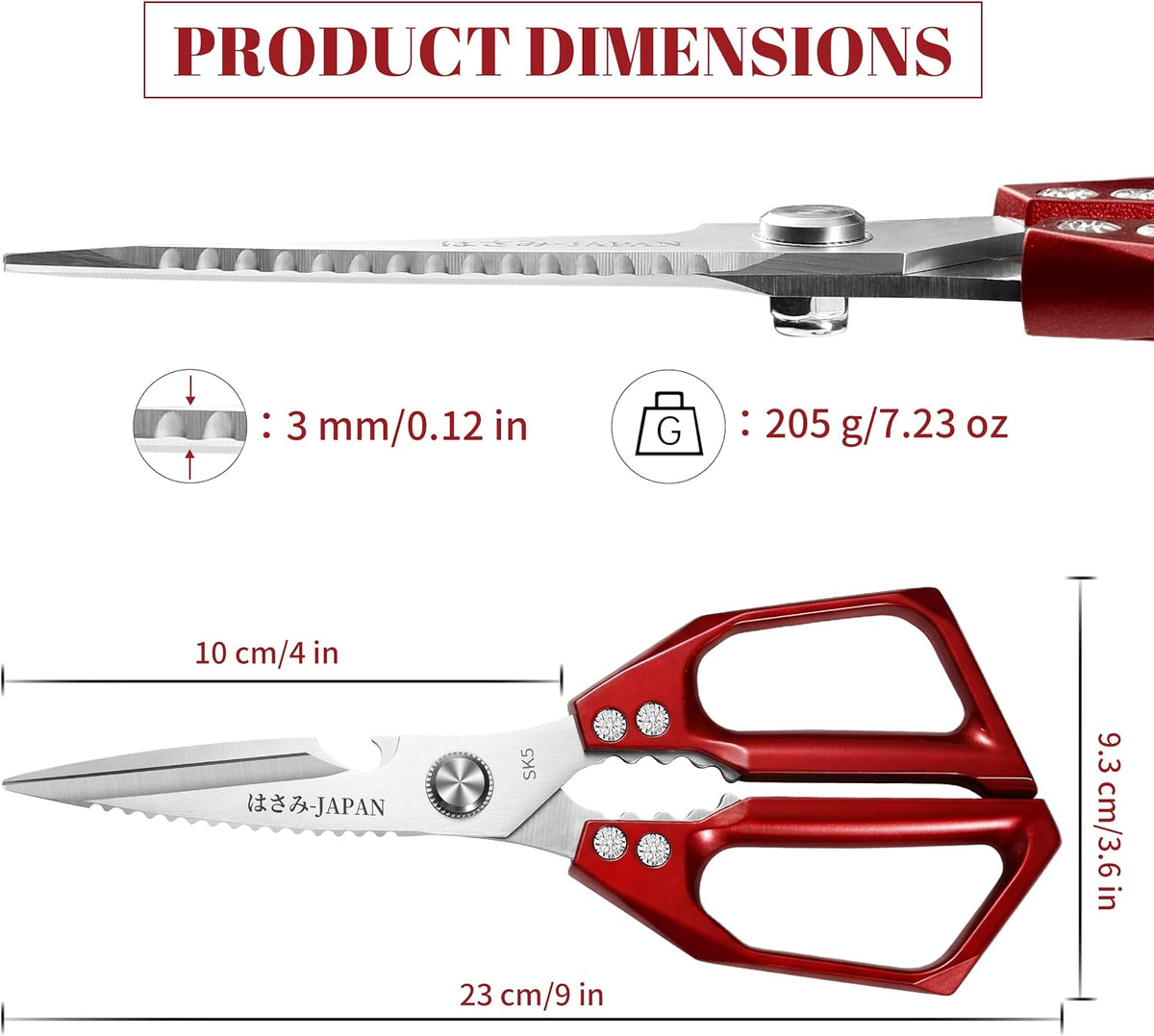 Kitchen Scissors for Food All Purpose Cooking Shears for Meat