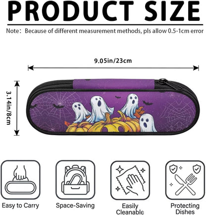 Travel Cutlery Set with Case for Kids Portable Utensil Case Reusable Silverware Pouch for School Travel Lunch Capybara Flower