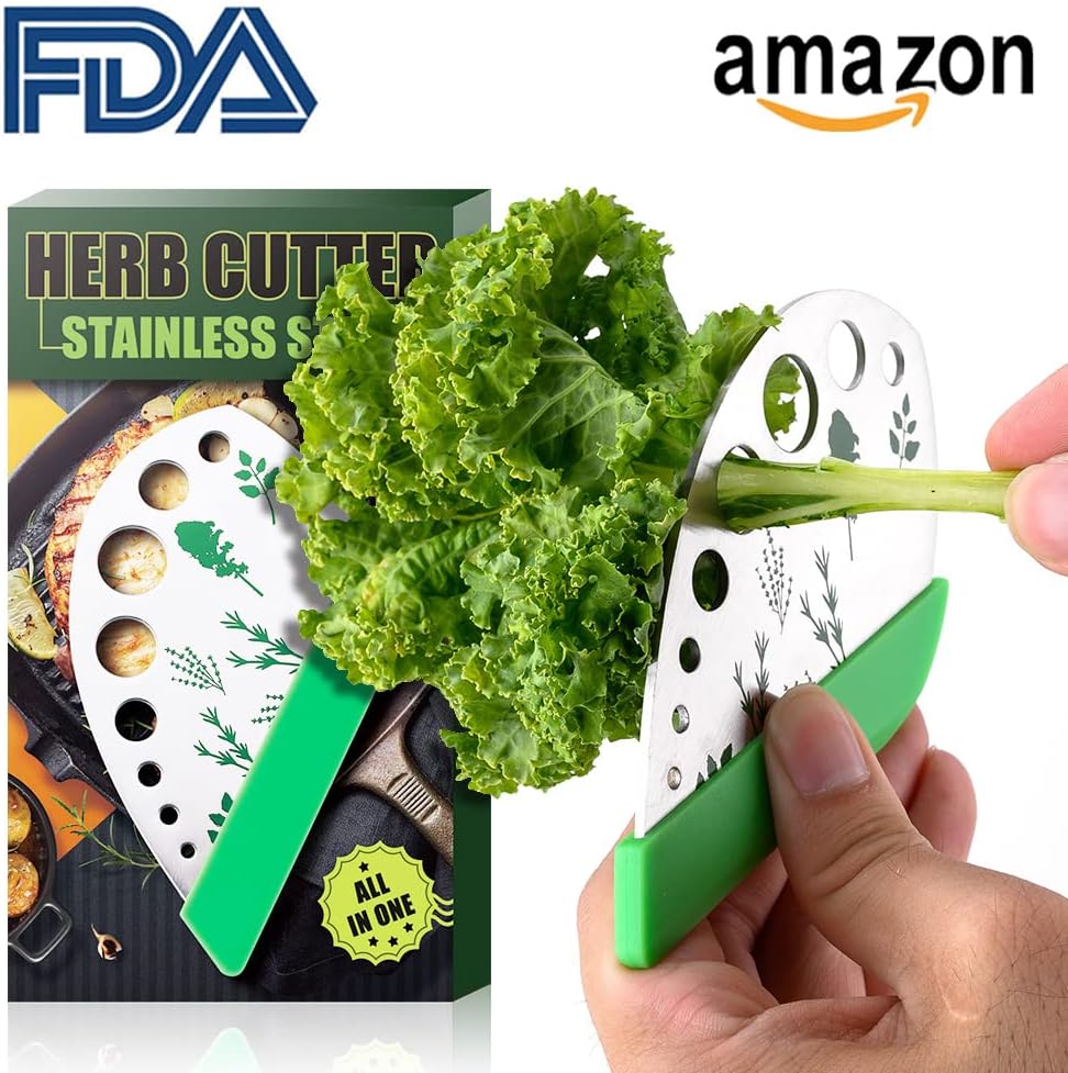 Herb Stripper Scissors Stainless Steel Leaf Remover