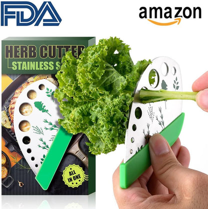 Herb Stripper Scissors Stainless Steel Leaf Remover