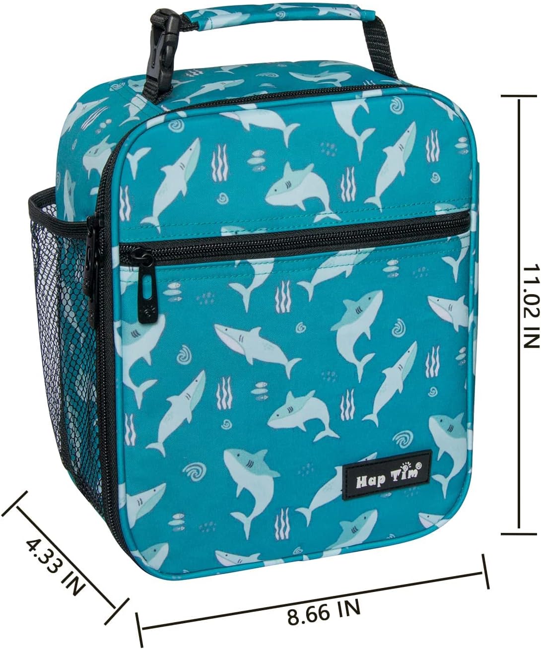 Hap Tim Kids Lunch Box for Girls Boys, Reusable Lunch Bag for Kids, Spacious Lunchbox, Insulated Lunchbag, Purple Unicorn(18654-PP)