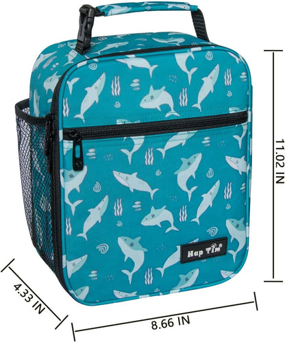 Hap Tim Kids Lunch Box for Girls Boys, Reusable Lunch Bag for Kids, Spacious Lunchbox, Insulated Lunchbag, Purple Unicorn(18654-PP)