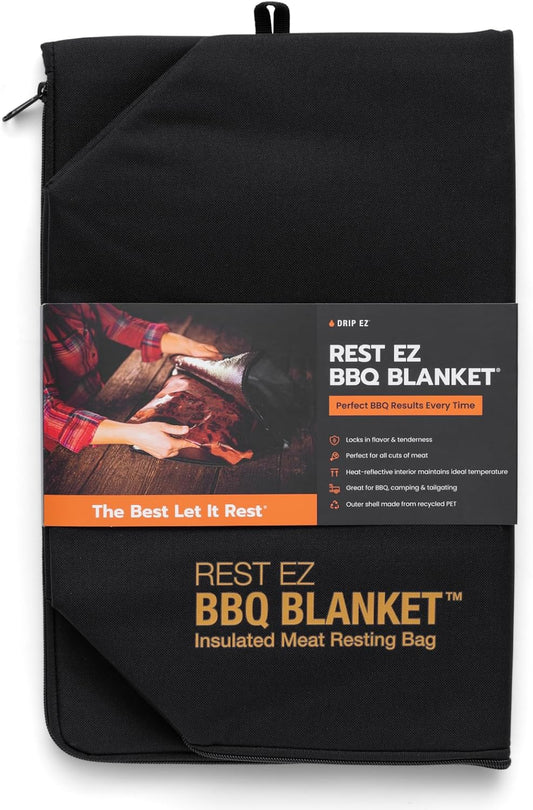Rest EZ BBQ Blanket® - Insulated Meat Resting Bag for Moisture Retention and Tender BBQ - Heavy-Duty with Wide Mouth Design for Briskets, Pork Shoulders, Steaks