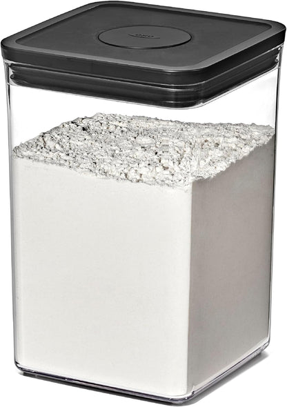 OXO Good Grips POP Container - Airtight Food Storage - Big Square Short 2.8 Qt Ideal for 5 lbs of sugar, cookies or crackers