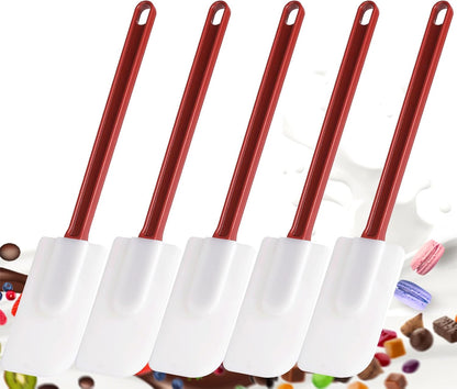 Commercial Spoonula Rubber Spatula Set, High Heat Spatula Spoon 9.5 Inches, Commercial Spatula for Cooking, Rubber Spatula Set Resistant to 500℉ (2 Spoonulas 9.5")