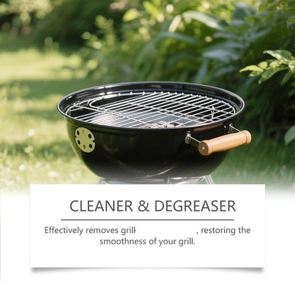 Fast-Acting Heavy-Duty Grill Degreaser Spray - Heavy Duty Barbecue Grill Cleaner for Grates, Oven Racks, Roasting Pans (3Pcs)