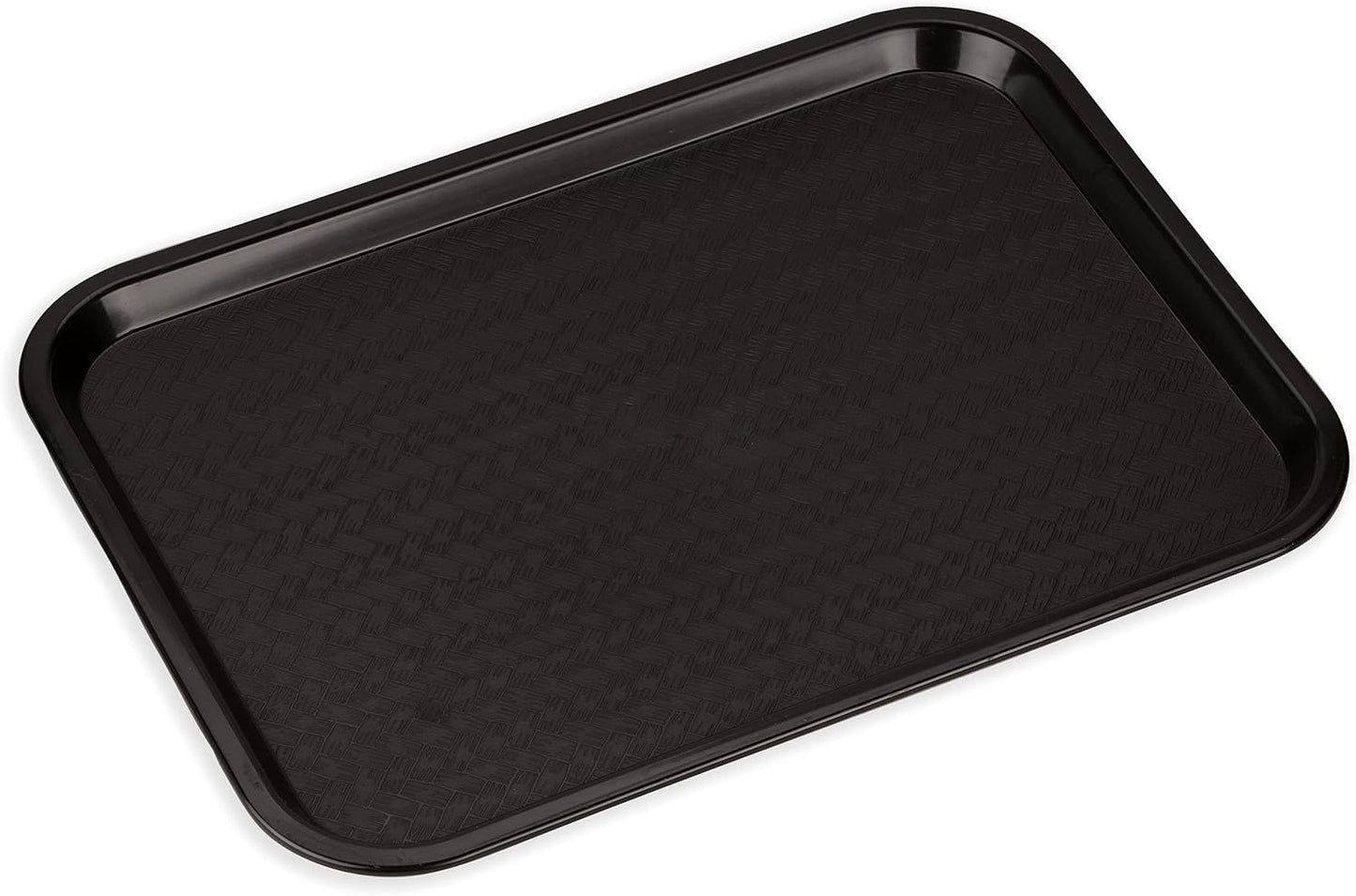 Carlisle FoodService Products Café Cafeteria Tray, Fast Food Tray for Restaurant or Commercial Use, 14" x 18", 1 Count, Black