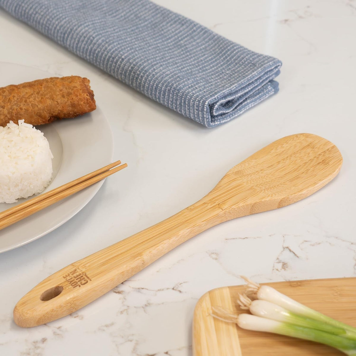 Joyce Chen Burnished Bamboo Wok Spatula, 15-Inch