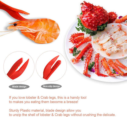 10PCS Crab Nut Crackers and Seafood Tools,Stainless Steel Lobster Crackers