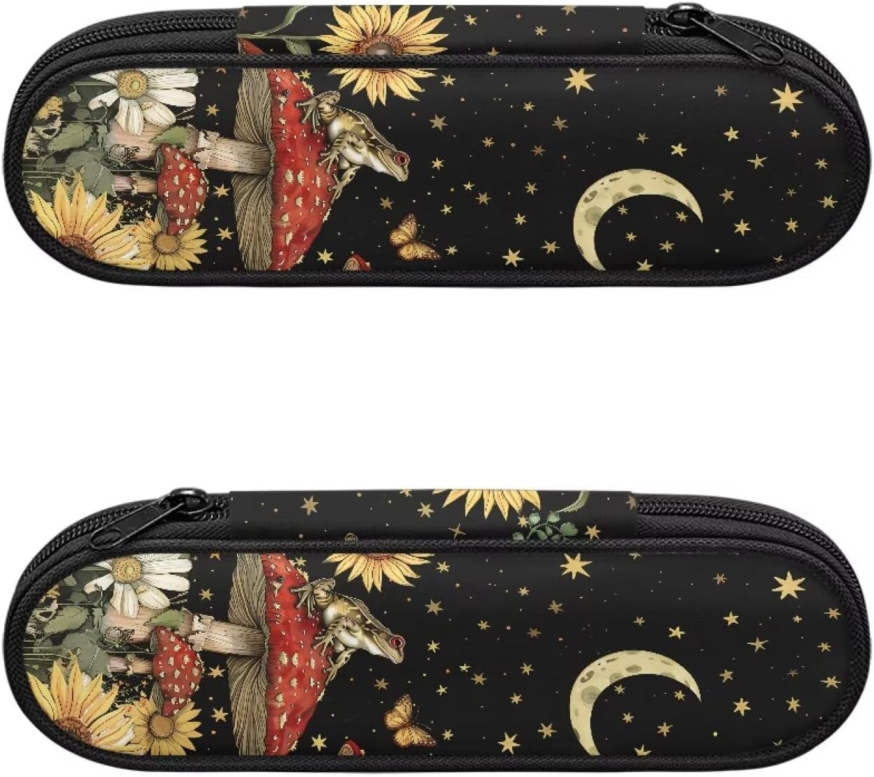 Travel Cutlery Set with Case for Kids Portable Utensil Case Reusable Silverware Pouch for School Travel Lunch Capybara Flower