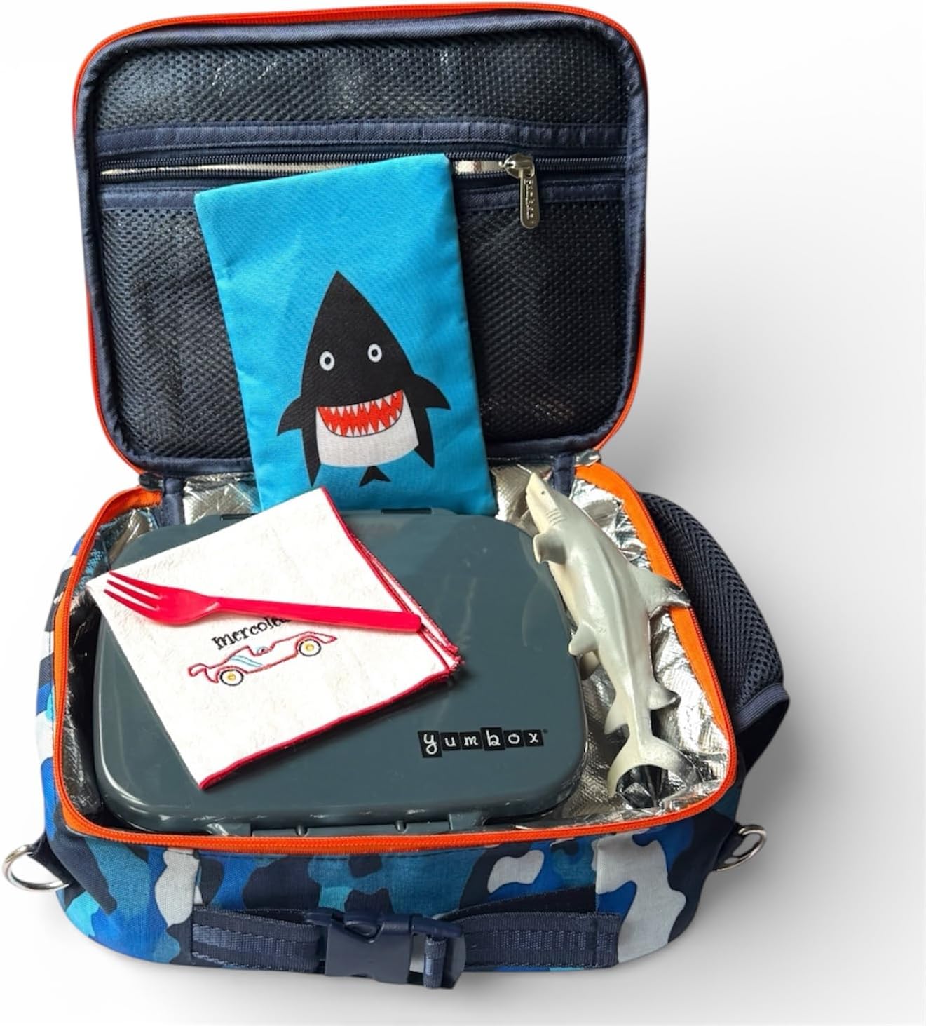 Yumbox Go Leakproof Bento Lunch Box, 5 Compartments, Charcoal Gray | Deep Portioned Tray | Removable Silicone Gasket | Lightweight Construction | Fits Most Lunch Bags | Easy-Clean Design