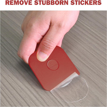Pan Scraper, 5 Pcs Pot Scraper Plastic, Pot Scraper Non Scratch for Cast Iron, Pot and Pan Cleaning, Sturdy Scraper Kitchen Tool