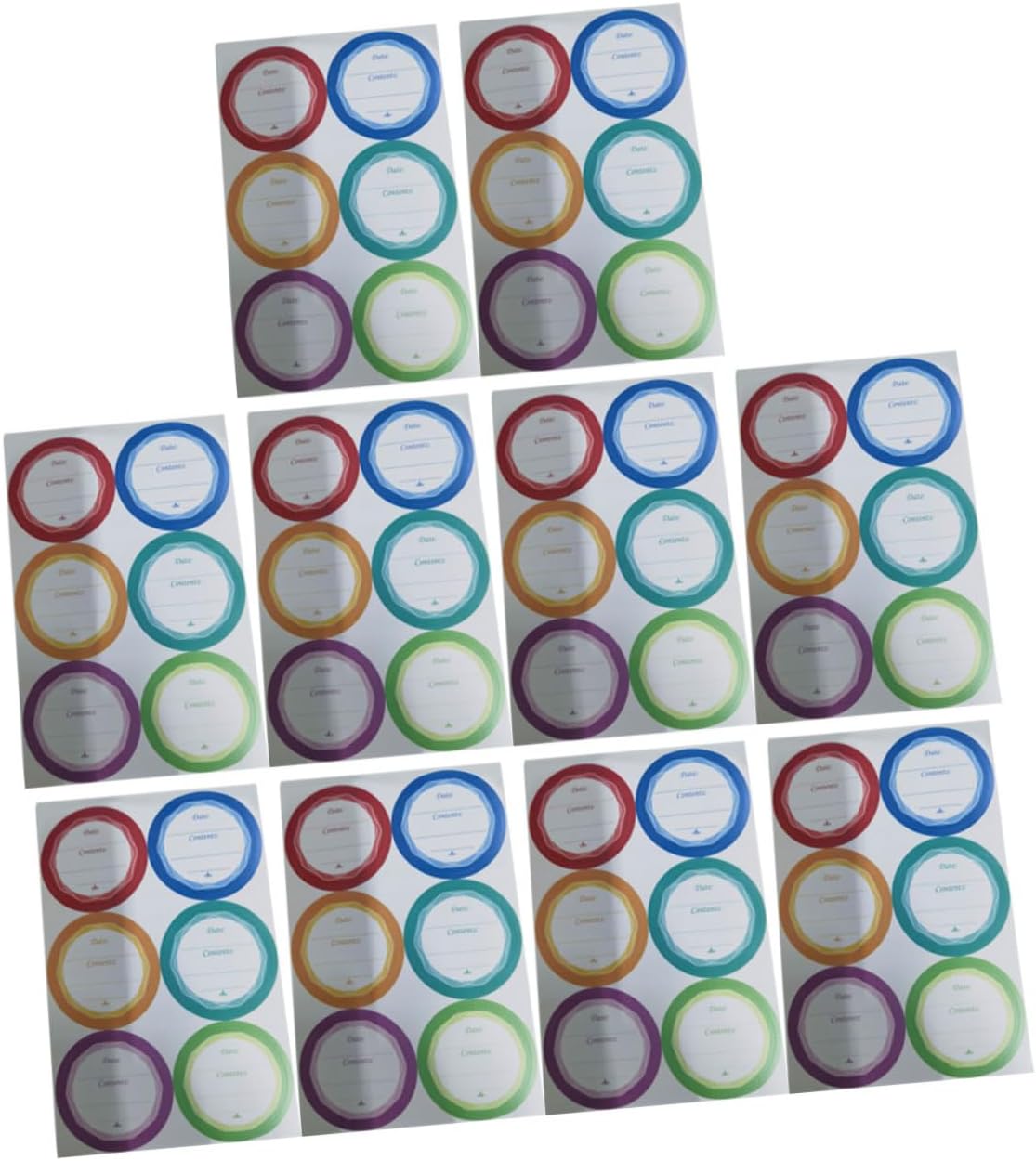 60pcs Waterproof Blank Date Labels for Food Storage Removable Bottle Stickers Portable Handwriting Stickers for Kitchen and Office Use