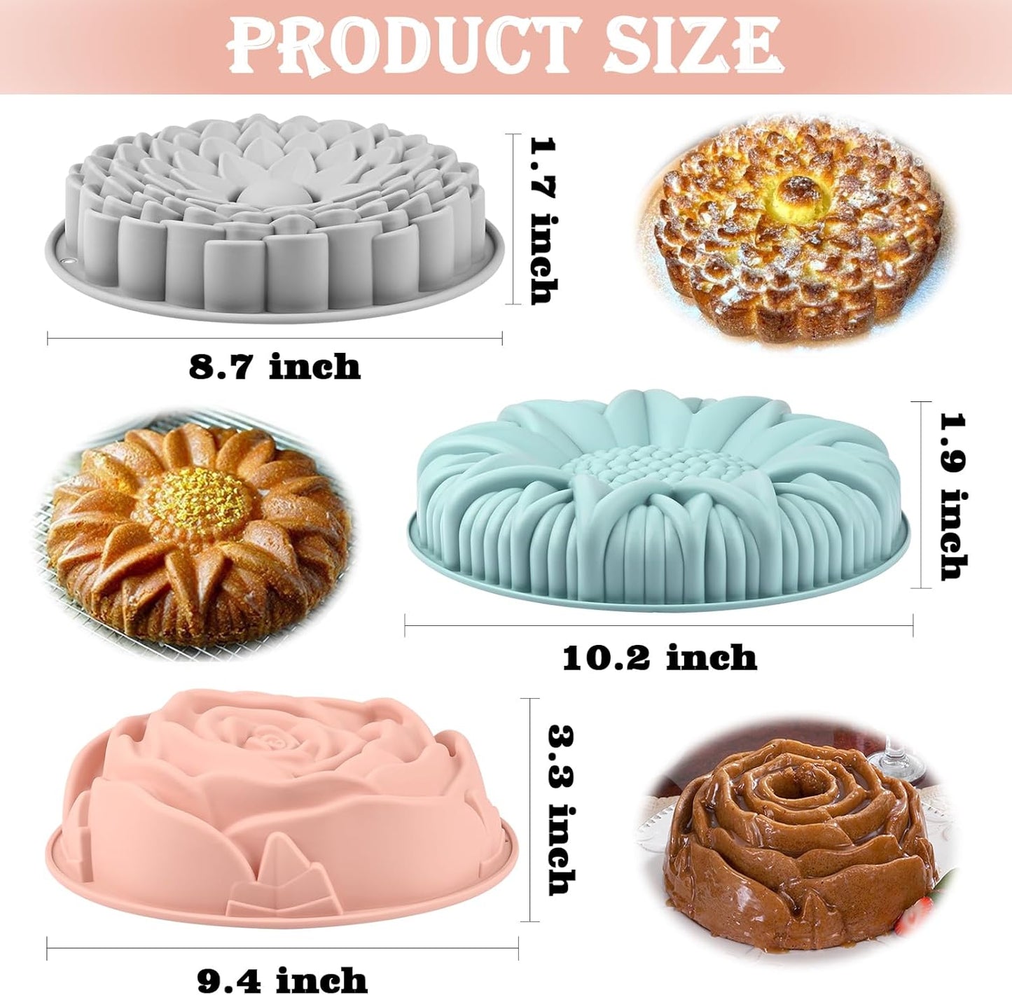 Sakolla 2 Pack Silicone Egg Bite Molds for Air Fryer, Nonstick 7 Cups Air Fryer Muffin Pan for Baking Egg Bite, Mini Muffins, Tart, Mini Cupcake and Quiche (Pink + Green)