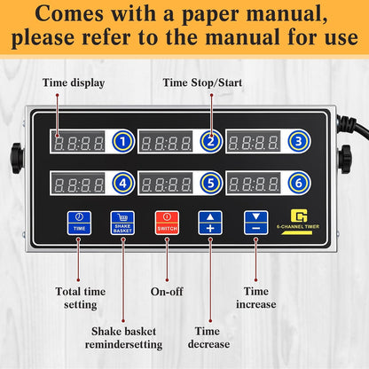 Relaxweex Commercial Digital Kitchen Timer for Cooking, 8 Channel
