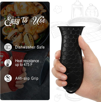 Joyhalo 6 Pack Cast Iron Skillet Handle Cover