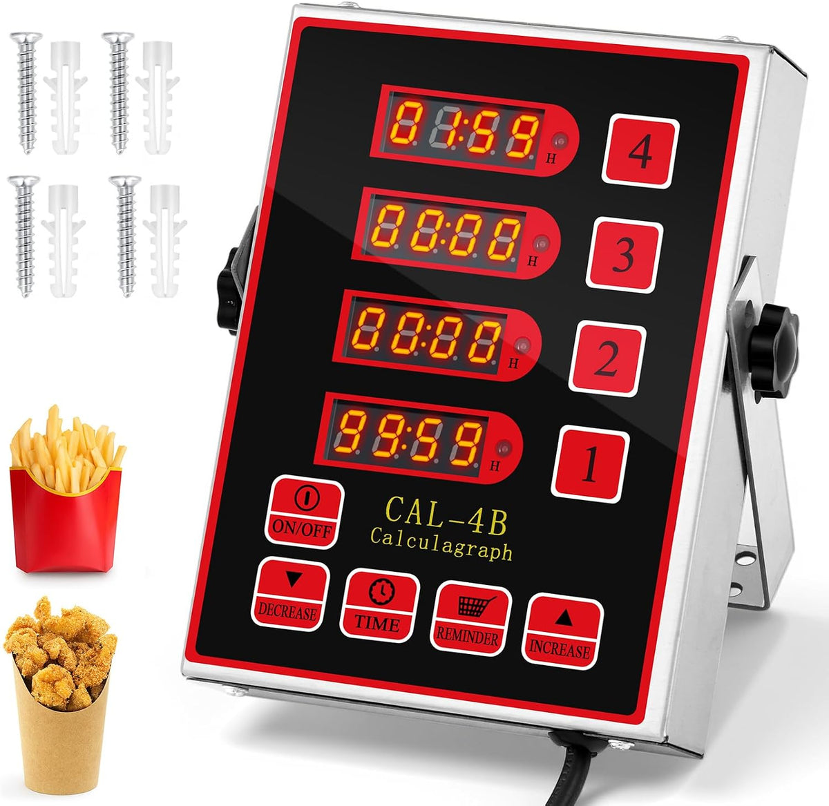 Relaxweex Commercial Digital Kitchen Timer for Cooking, 8 Channel