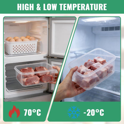 3 PCS Fruit Storage Containers for Fridge Food Berry Storage Container Set with Removable Strainer Lid Berries Container for Fridge BPA-Free Plastic Crisper for Long-Term Freshness