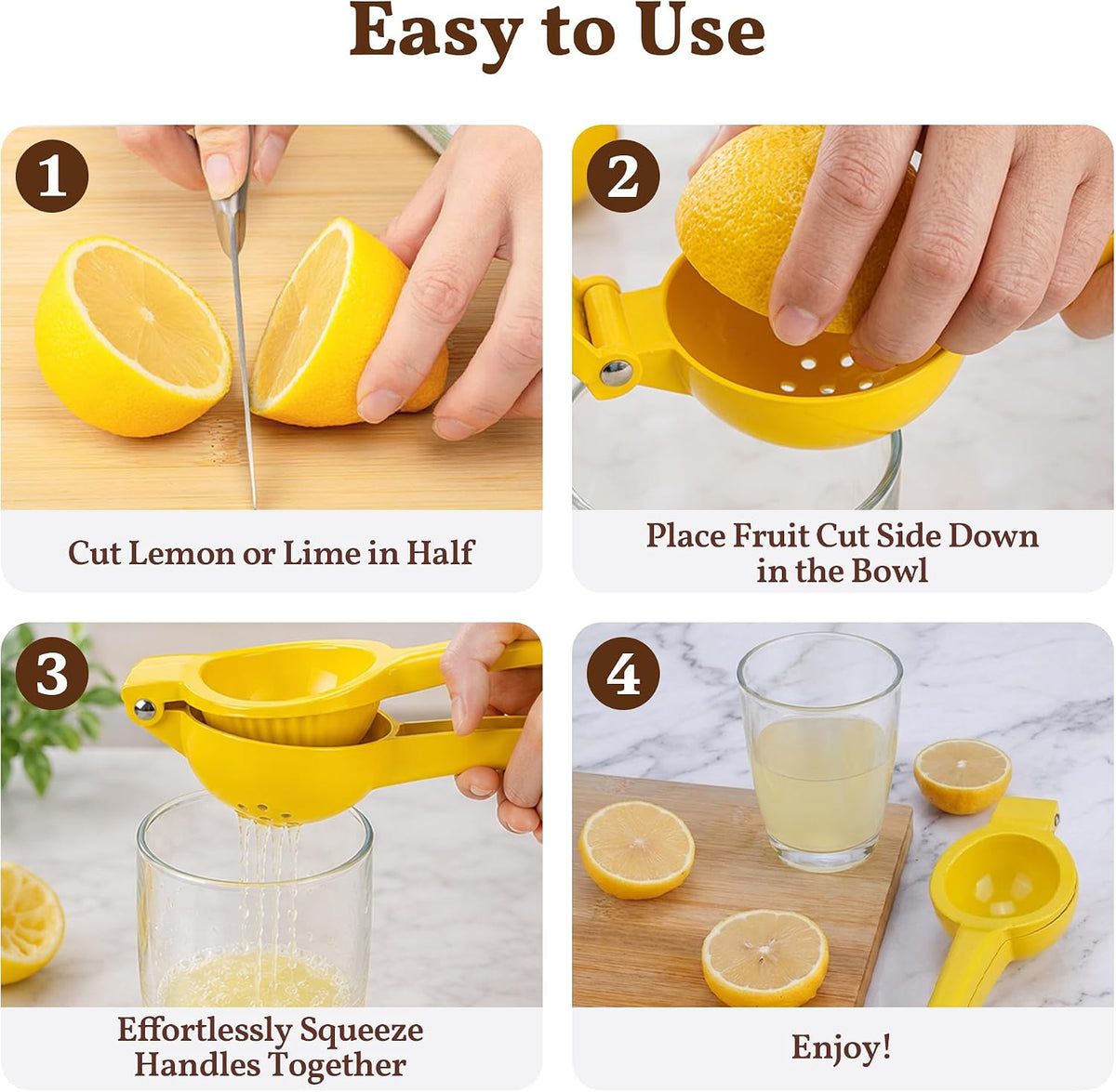 Lemon Squeezer, Easy-Press, Manual Juicer for Limes, Citrus