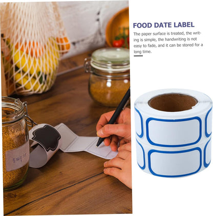 jojofuny 6Rolls Date Stickers for Food Labeling Adhesive Date Labels for Kitchen Storage and Inventory Management Easy to Peel for Food Use
