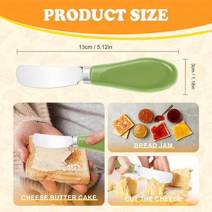 Butter Spreader Knife Set, 2 Pack Butter Knives and Cheese Knives
