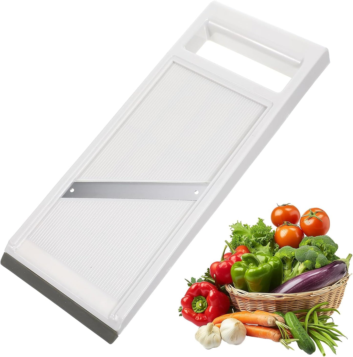 Hand Held Mandoline Slicer,Portable Handheld Vegetable Mandoline Slicer with Stainless Steel Blade, Cucumber Clicer Thin for Vegetables,Fruits,Potatoes,Cheese,Carrots,Quick Uniform Slice