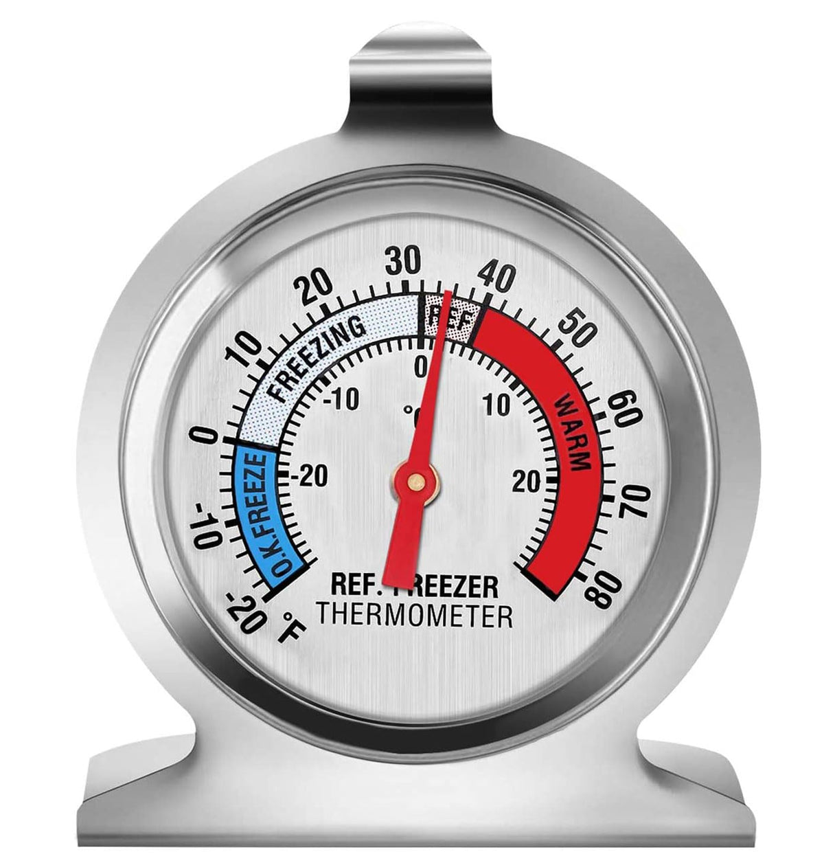 Refrigerator Thermometer, Large Dial Freezer Thermometer,Classic Series Temperature Thermometer for Refrigerator Freezer Fridge Cooler