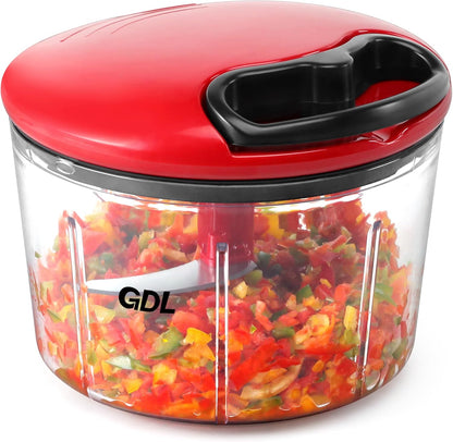 GDL Food Chopper, Vegetable Chopper, Pull String Onion Chopper Dicer, 800ML