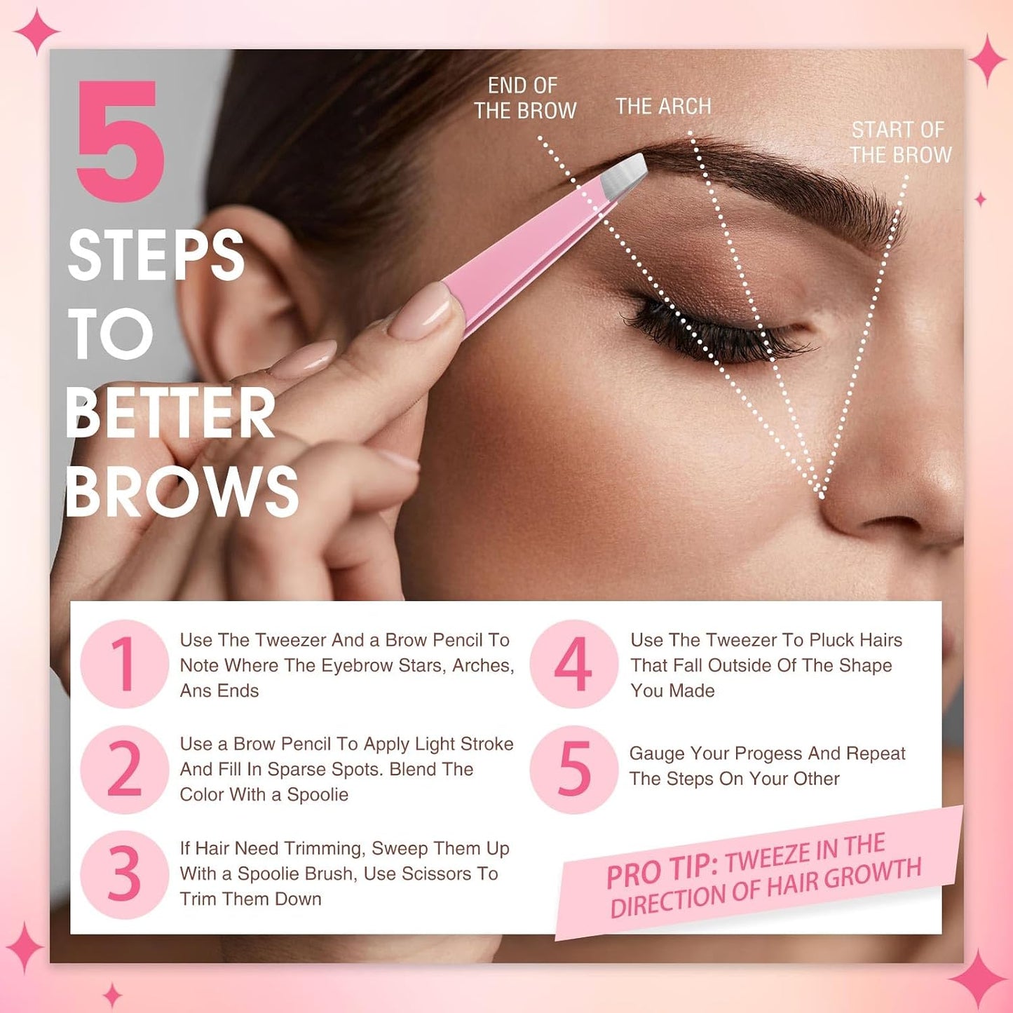 Mudder 12 Pcs Eyebrow Tweezers Set for Facial Hair Stainless Steel Slanted Tip Tweezers in Bulk for Men and Women(Silver)
