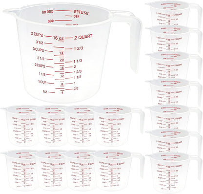 1 Cup/8 Oz Plastic Measuring Cups With Spout And Handle