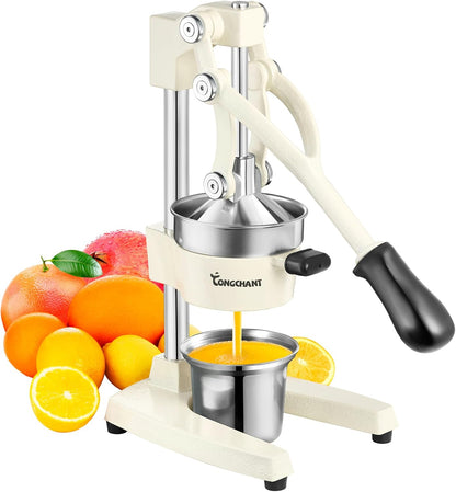 TONGCHANT Cast Iron Manual Juicer for Orange Lemon Citrus Fruit & Lime