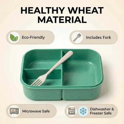 MISS BIG® Bento Box,Bento Box Adult,Lunch Box,Leak Proof Lunch Containers,No BPAs and No Chemical Dyes Bento Lunch Box,Dishwasher and Microwave Safe Lunch Containers for Adults(1900ml Gray)